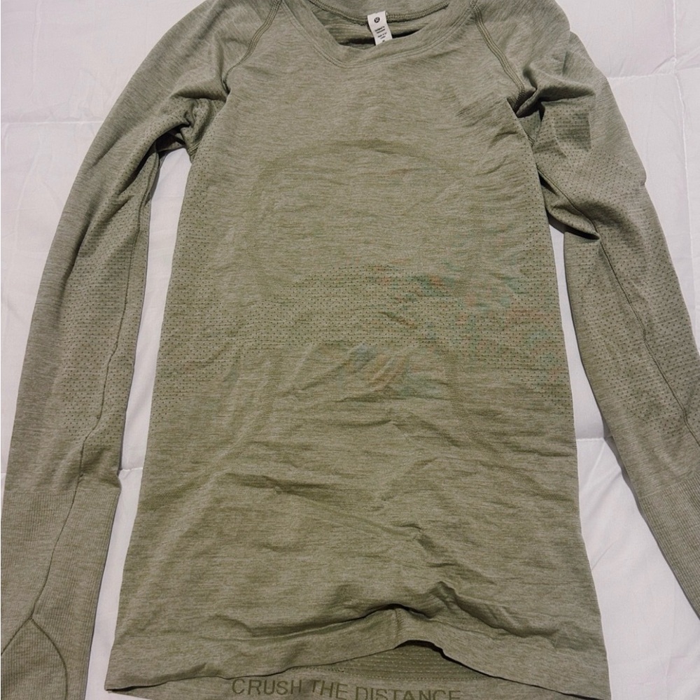 Lululemon Athletica Olive Long Sleeve Top